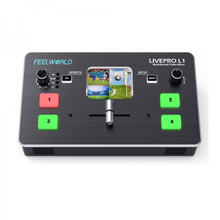 Feelworld LIVEPRO L1 V1 Multi-Format 4CH Video Mixer Video Switcher 2 ...