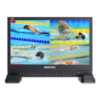 SEETEC 4K156-9HSD 15.6" IPS UHD 4K Broadcast Monitor with 4xHDMI Input 3840x2160 Quad Split Display
