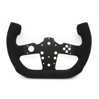 TGT-Ox Horn PC Racing Steering Wheel SIM Racing Wheel Suede Handle Gaming Accessory