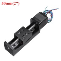 T6*2 50MM/2" T-Type Lead Screw Mini Sliding Table Linear Stage Transport Guide Platform