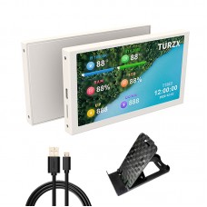 5" 800x480 IPS Screen IPS Monitor Type-C Computer Case Secondary Screen (Standard Version White Shell) Free of AIDA64