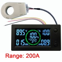 WLS-MVA050 200A LCD Display Coulometer High Performance Current Voltage Power Electric Energy Meter