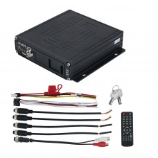 Car DVR Audio Video Recorder AHD 4CH Real-time Car DVR Digital Video Recorder + Remote 12V