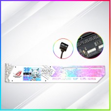 5V 2.2inch White LCD Display GPU Holder with 3pin Interface for Aida64 Software Real-time Monitor of Temperature
