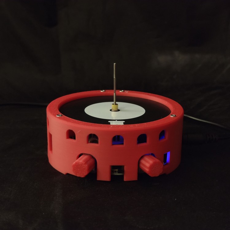 Circular Flat Tesla Coil Bluetooth Musical Tesla Coil Red Shell with ...