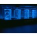 RGB Clock RGB Digital Clock E-sports Room Desktop Creative Decoration Ambient Light (Black Base)