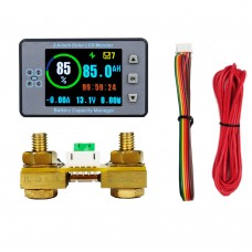 VA9850S 500A Coulometer Battery Capacity Manager DC Voltage Current Meter 2.4-Inch Color LCD Monitor