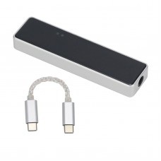 JCALLY JM10 pro DAC Amplifier HiFi Decoding CS43131 DSD256 USB Type C To 3.5MM Can Push 600ohm for Andriod-Silver