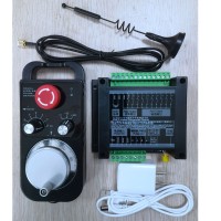 XCMCU XCWGP-06 6-Axis Wireless MPG Manual Pulse Generator CNC MPG with Emergency Stop Button