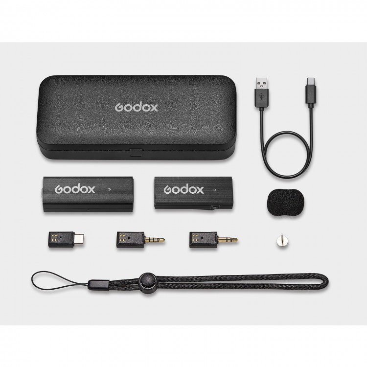 Godox MoveLink Mini UC Kit 1 Wireless Lavalier Microphone System One TX ...