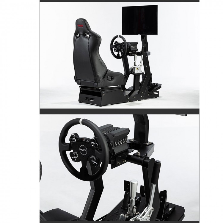 PNS GT-M Racing Simulator Cockpit Game SIM Racing Seat (Black) for MOZA ...