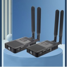 One Transmitter and Two Receivers 200M Dual Antenna 5.8G Wireless Transmission HDMI Extender with Low Delay