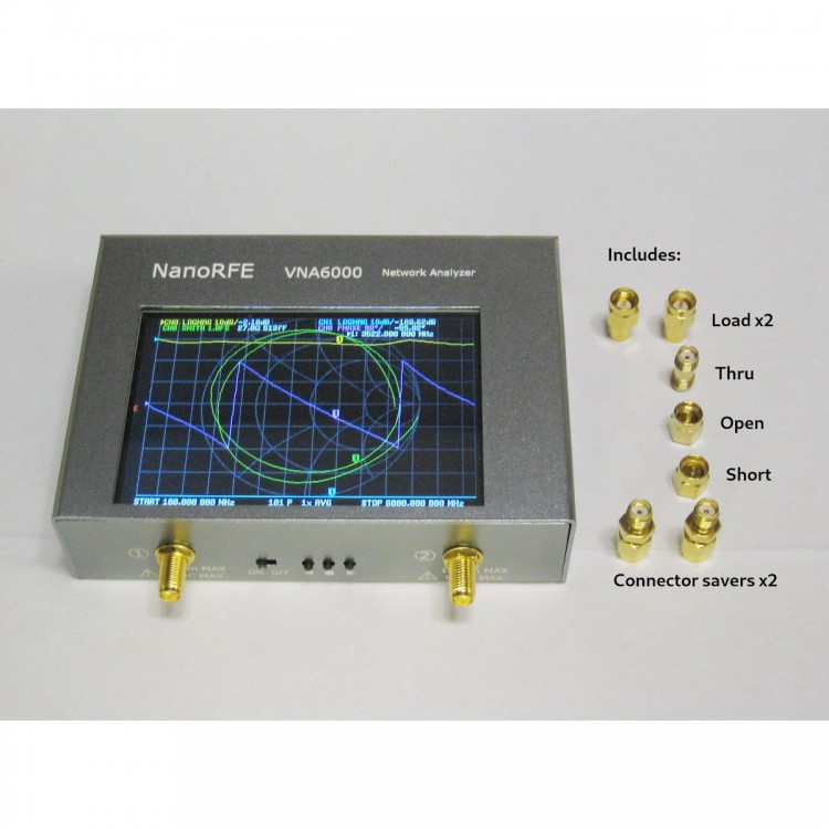 VNA6000-B Two Port 6GHz Portable High Performance Vector Network ...