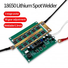 18650 Lithium Spot Welder Module Support for Farad Capacitor 5V with 3 Stage Pulse and 99 Gear Adjustment