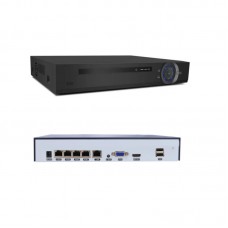 4K 4CH HD POE NVR H.265+ 48V Network Video Recorder Supports 4*8.0MP Video Input for Network Cameras