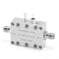 0.02 - 6GHz LNA Low Noise Amplifier High Linear and High Gain RF Preamplifier with SMA Female Connector