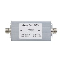 7MHz Band Pass Filter BPF Bandpass Filter Anti-Interference Improved Receiving Sensitivity 200W