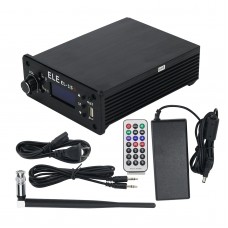 EL-15S FM Broadcast Transmitter Timing Wireless Broadcasting 0.1-15W w/ Antenna For U Disk MP3