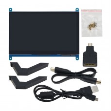 7 Inch HDMI Display USB Capacitive Touch Screen IPS Full Viewing Angle 1024x600 For PC Raspberry Pi