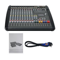 PM1000-3 Powered Mixer Professional Mixing Console Audio Mixer 2x1200W Output for Dynacord DJ Stage