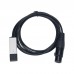 USB to DMX USB DMX Cable DMX512 Console Adapter Cable with Alloy Shell to Control Stage Lights