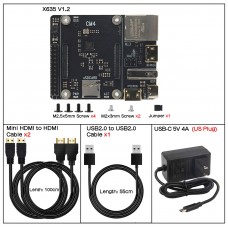 Ultra-compact X635 Expansion Board Carrier Board HDMI to CSI-2 for CM4 M.2 NVME SATA SSD for Raspberry Pi