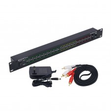 Music Spectrum Display Stereo Sound Control Volume Level Indicator Dual 40 Seg LED Display DB100 Black