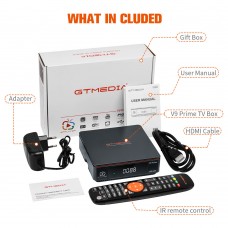 GTMEDIA V9 Prime Satellite TV Receiver Box TV Box for Android Supports DVB-S2X/S2/S2X 1080P Output