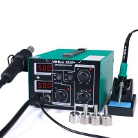 YIHUA 852D+ Intelligent Air Pump Type Rework Station and Soldering Station in One LED Digital Display
