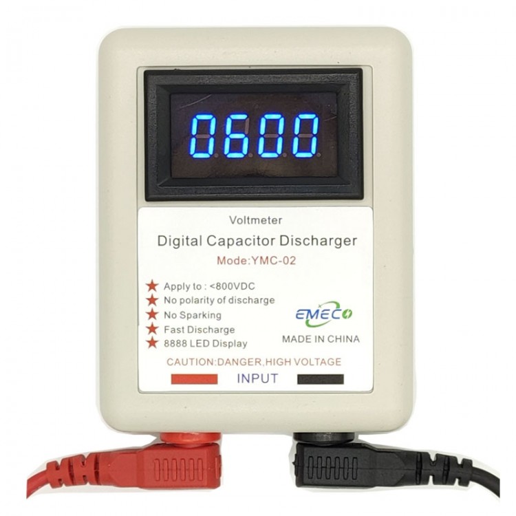 Ymc-02 Blue Led Digital Capacitor Discharger High Voltage Discharging 