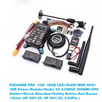 Pixhawk PRO Flight Controller with GPS and V5 500MW 433Mhz Telemetry Radio for Quadcopter Ardupilot