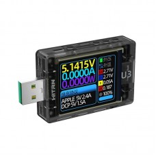WITRN U3 Transparent Black Version USB Tester Voltage Current Meter PD3.1 Cheater PPS Fast Charging UFCS Aging EPR