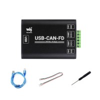 Waveshare USB-CAN-FD Industrial CAN Bus Analyzer USB to CAN Adapter Support High Speed CAN FD and CAN2.0A/B Data Communication