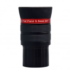 PF5.5mm Telescope Eyepiece 60 Degree Wide Angle Flat Field Eyepiece 1.25-inch Interface Astronomical Accessory