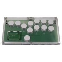HAMGEEK HG-J002 Mini Game Controller Arcade Controller Arcade Stick w/ White Buttons for PC Android