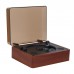 Bluetooth CD Player Disc Player (Cherry Wood) with Built in Speaker Enables Lossless Sound Quality