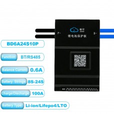 JK-BD6A24S10P 8-24S 0.6A Active Balancer Battery Equalizer 100A Continuous Discharge/Charge Current