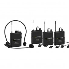 ANLEON MTG-200 Wireless Acoustic Transmission System for Tour Guide and Simultaneous Translation (1 Transmitter + 3 Receivers)