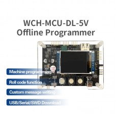 WCH-MCU-DL-5V 5V Offline Programmer Based on CH32V208W Programming Tool Support USB/Serial/SWD Download