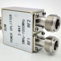 5MHz-1000MHz Wide Band RF Power Splitter 1 to 2 Low Insertion Loss Power Divider with N-type Connector