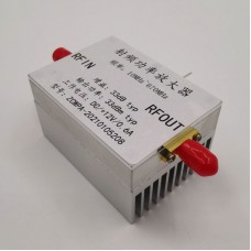 10MHz-670MHz 2W Wideband RF Power Amplifier with Heat Dissipation Module for HF FM VHF UHF Modulation Transmission