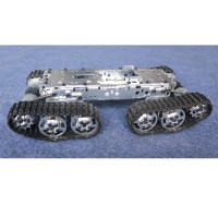 E-Robot Unassembled Metal Tracked Robot Tank Chassis WiFi Shock-Absorbing Intelligent Tank Chassis 6-12V