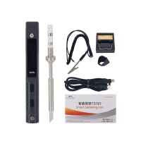 TS101 90W Mini Soldering Iron Electric Soldering Iron w/ ESD Ground Clip USB Cable Stand TS-K Tip