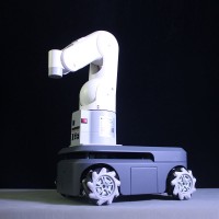 Compound Robot Hybrid Robot MyAGV 2023 PI 4WD ROS Car Robot Car + MyPalletizer 260 Pi 4DOF Robot Arm