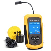 FFC1108-1 100M/328FT Sonar Fish Finder Portable Fish Finder Fish Tracking Device with Wired Sensor