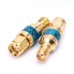 Golden 20DB 2W DC0-6GHz 50ohm Gold-plated Brass Fixed RF Attenuator with SMA Male to Female Connector