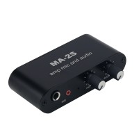 Microphone Preamplifier Microphone Preamp Audio Mixer for Dynamic Mics and Condenser Microphones