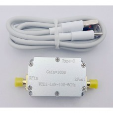10M-6GHz 10DB LNA High Flatness RF Low Noise Amplifier with SMA Female Connector for Beidou/GPS/SDR Receiver