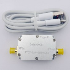 10M-6GHz 30DB LNA High Flatness RF Low Noise Amplifier with SMA Female Connector for Beidou/GPS/SDR Receiver