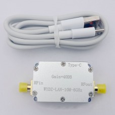 10M-6GHz 40DB LNA High Flatness RF Low Noise Amplifier with SMA Female Connector for Beidou/GPS/SDR Receiver